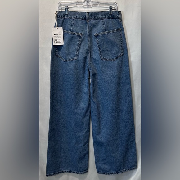 Etica Jeans Eco Friendly High Rise Ultra Baggy Extra Wide Leg Button Fly NWT 28 - Picture 5 of 7